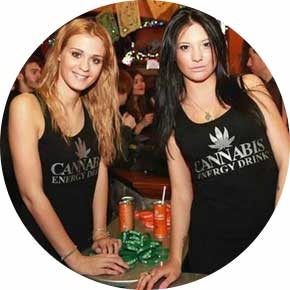 le promoter di cannabis energy drink