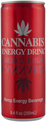 lattina di cannabis energy drink al lampone