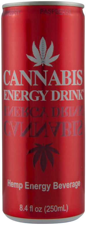 i dati nutrizionali di lattina di cannabis energy drink al lampone
